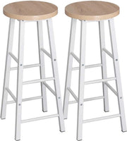 Barstoli in legno di quercia - Altezza seduta 71cm - Set da 2 - Cucina - Sedili bar - Senza schienale - Legno