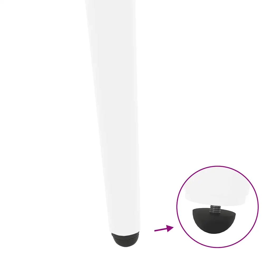 Gambe per Tavolino da Caff¨¨ Forma Conica 4 pz-Set di 4 Gamba per Tavolo Bianche 42-43 cm Acciaio