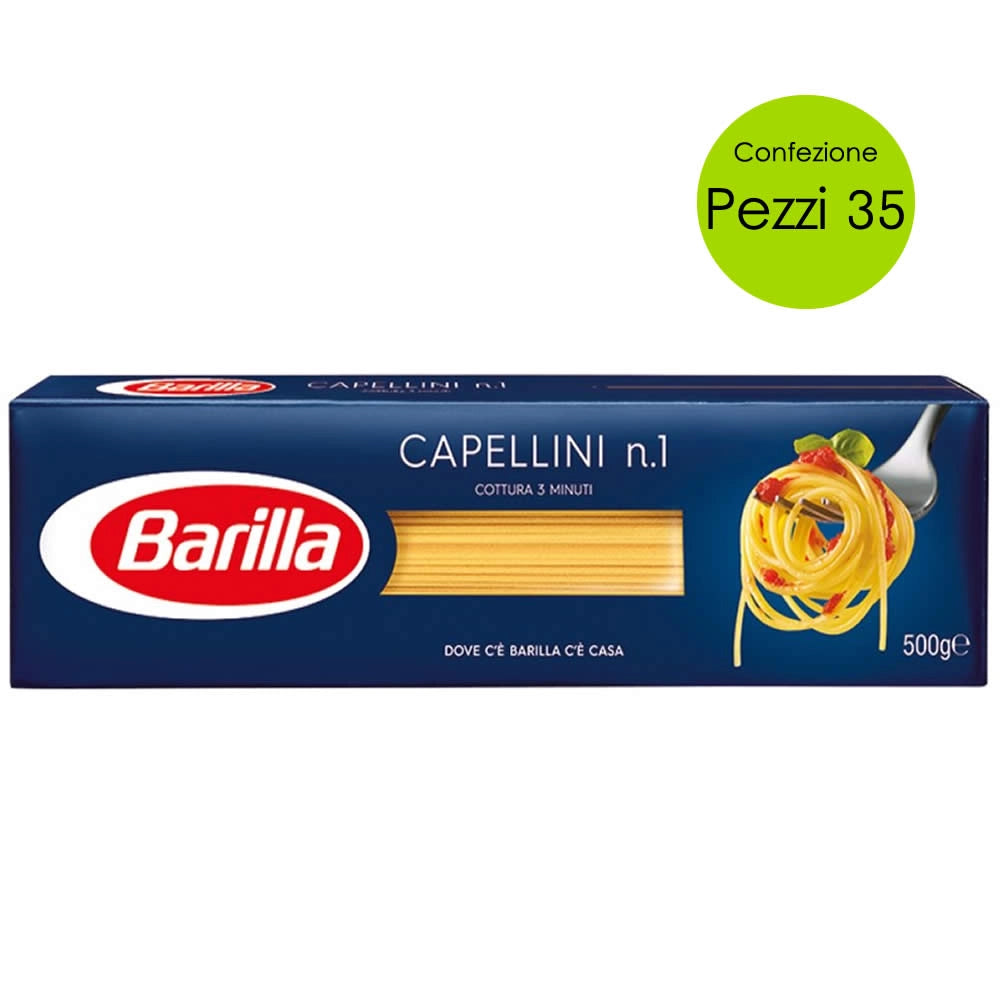 Barilla capellini n 1 multipack 35 pezzi da 500 grammi cadauno