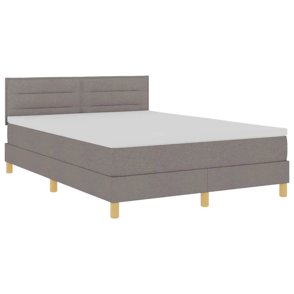 Letto a Sorgente LED con strisce LED Talpa 140 x 190 cm Tessuto 3342363