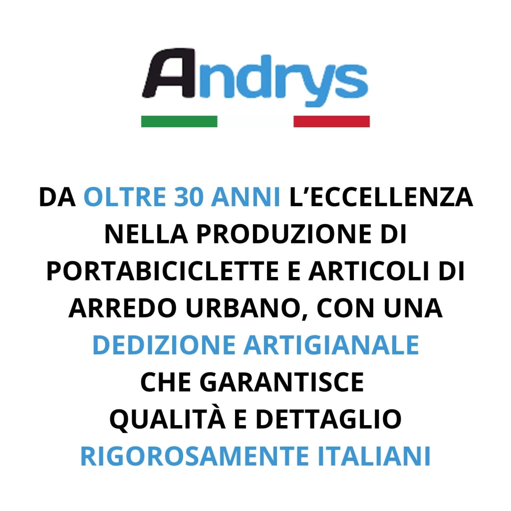 Andrys Rastrelliera Bici 1 Posto Alto Modulabile per 1003EC, 1004EC e 1005EC