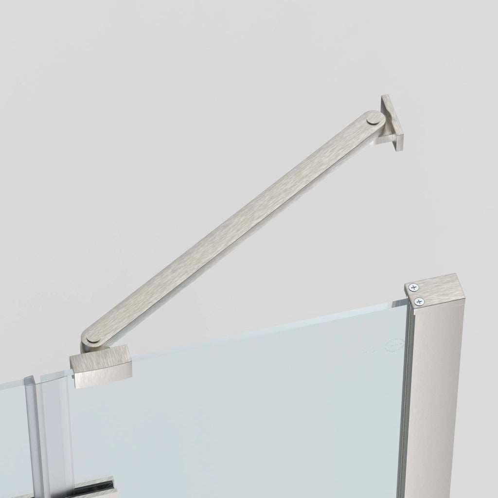 Box doccia angolare 80x110 cm apertura due ante battenti H200 cm cristalli trasparente 6 mm profilo SATINATO GIOIA