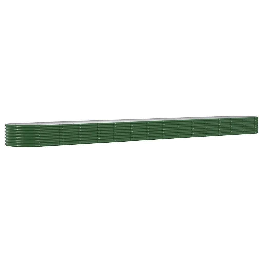 Letto Giardino Acciaio Zincato 620x80x36 cm Verde 318943