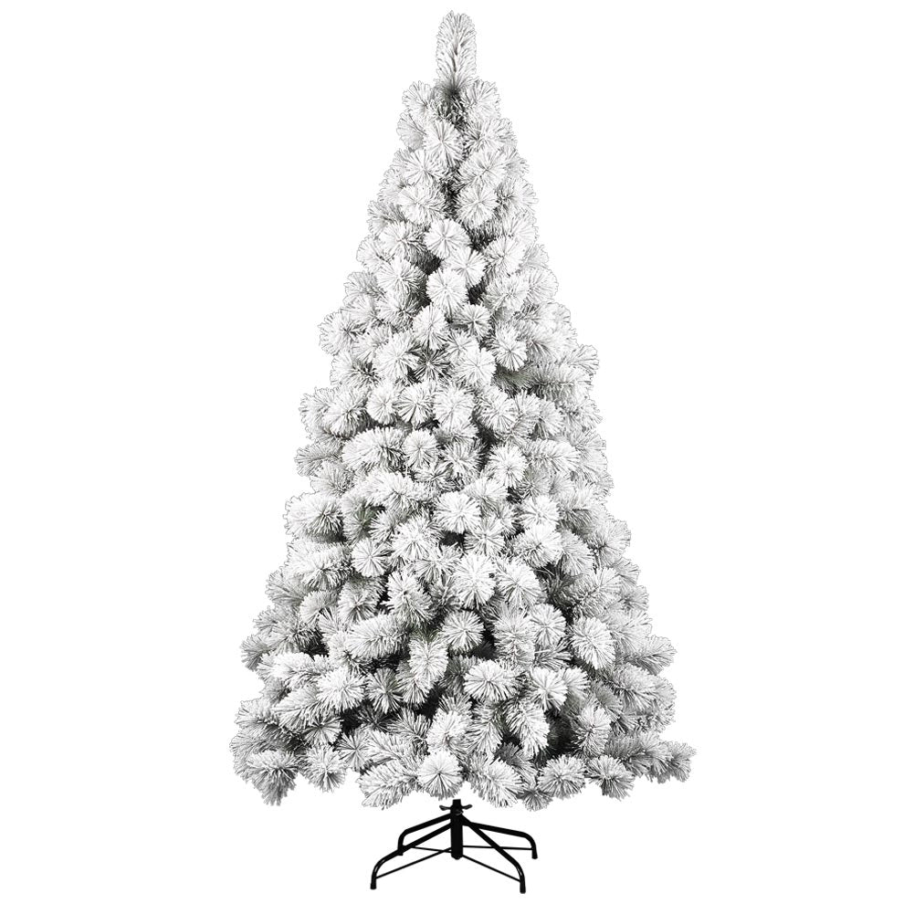 Albero Di Natale Innevato Des Alpes 240cm 740 Rami Super Folto Effetto Neve