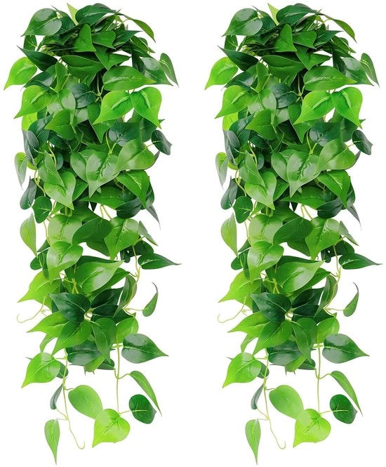 Pianta finta da appendere, 2 pezzi di finta vite, finta vite in plastica, pianta da appendere, finta vite per matrimoni, giardini e decorazione di parete