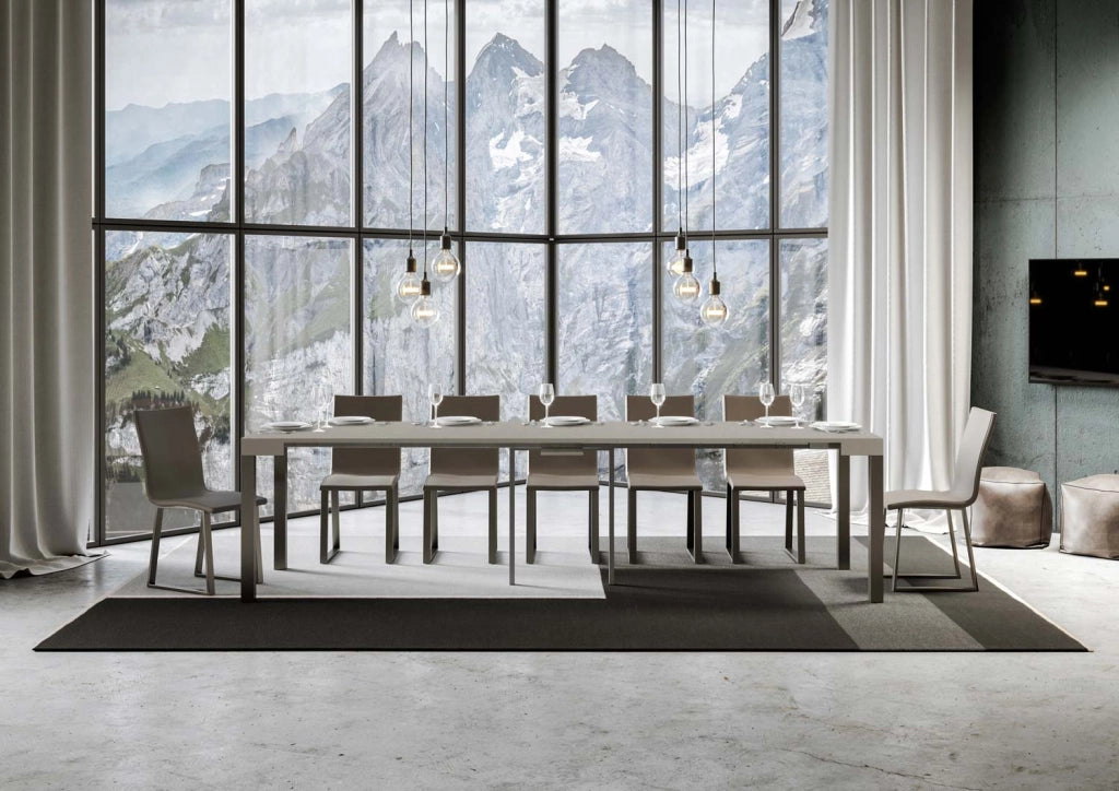 Consolle Allungabile 90-300x40x77 cm Everyday Cashmere Telaio Antracite
