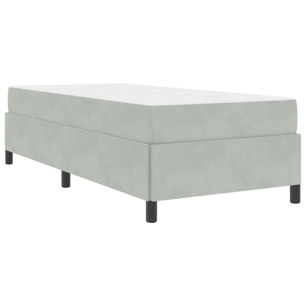 Struttura del letto Grigio chiaro 90 x 200 cm Tessuto