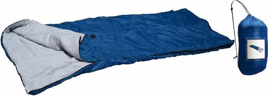 Zaino da Campeggio in Poliester - 190 x 75 cm - Estivo Invernale - Chiusura a Ritagli e Tasche per Campeggio