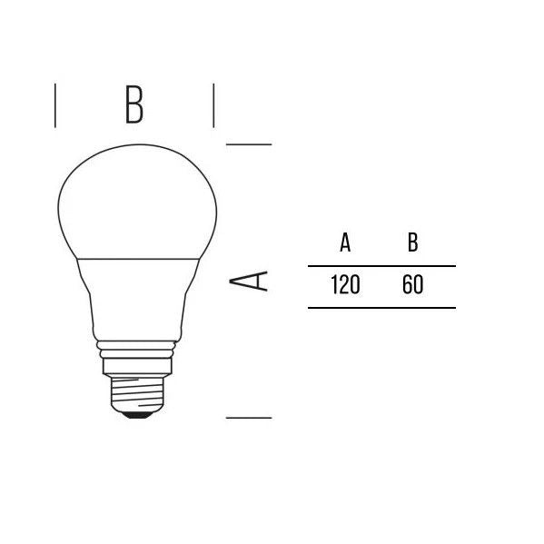 LAMPADINA LED CON SENSORE CREPUSCOLARE E27 LUCE CALDA 2700K BOT LIGHTING