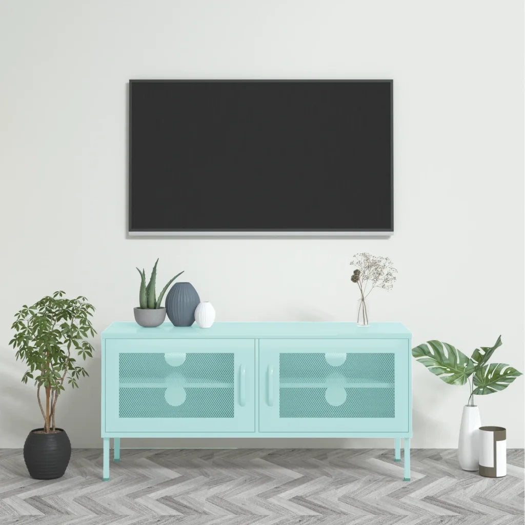 Mobile TV | Armadietto TV | Mobile Porta TV Menta 105x35x50 cm in Acciaio