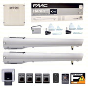 FAAC HANDY S418 KIT AUTOMAZIONE CANCELLO BATTENTE 24V + COPPIA FOTOCELLULE