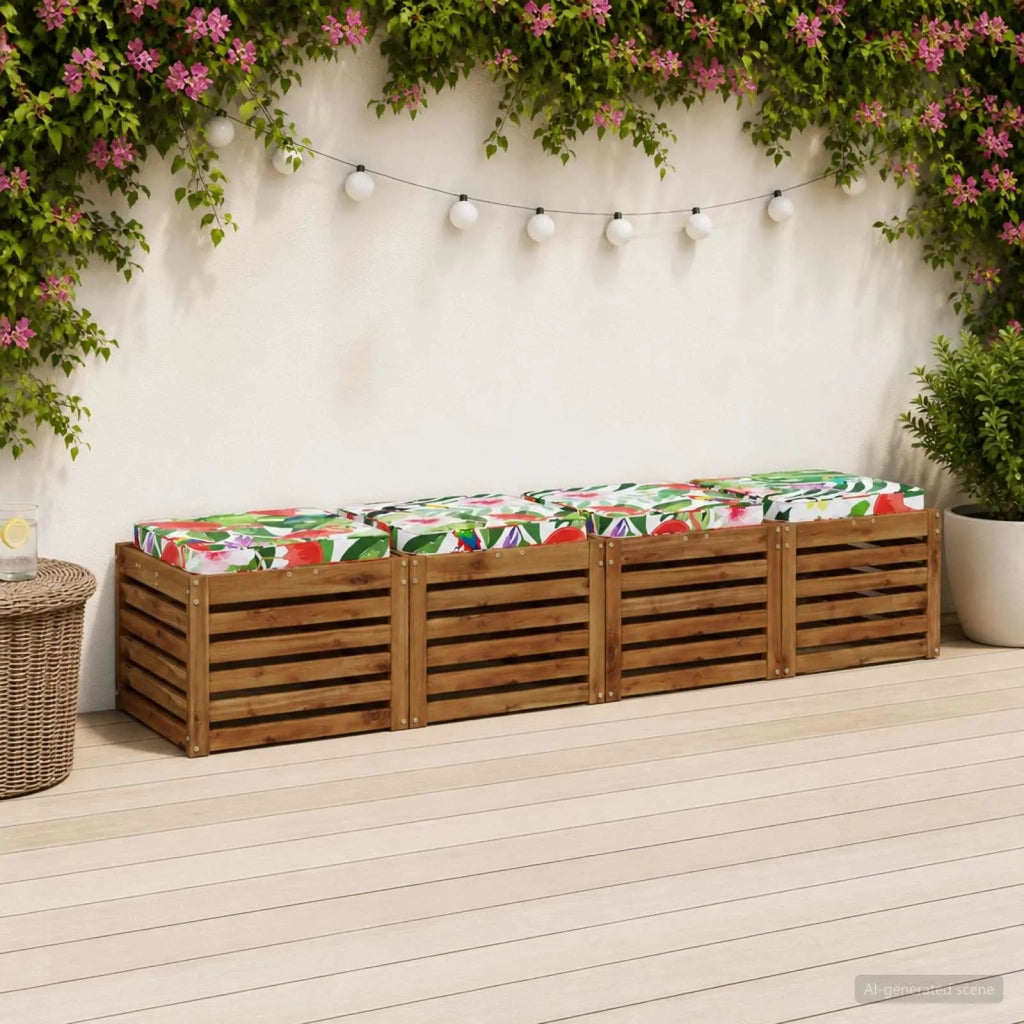 Cuscini per Sedia in 4 Pezzi VUGHT 4 pcs 100% Poliestere 946227