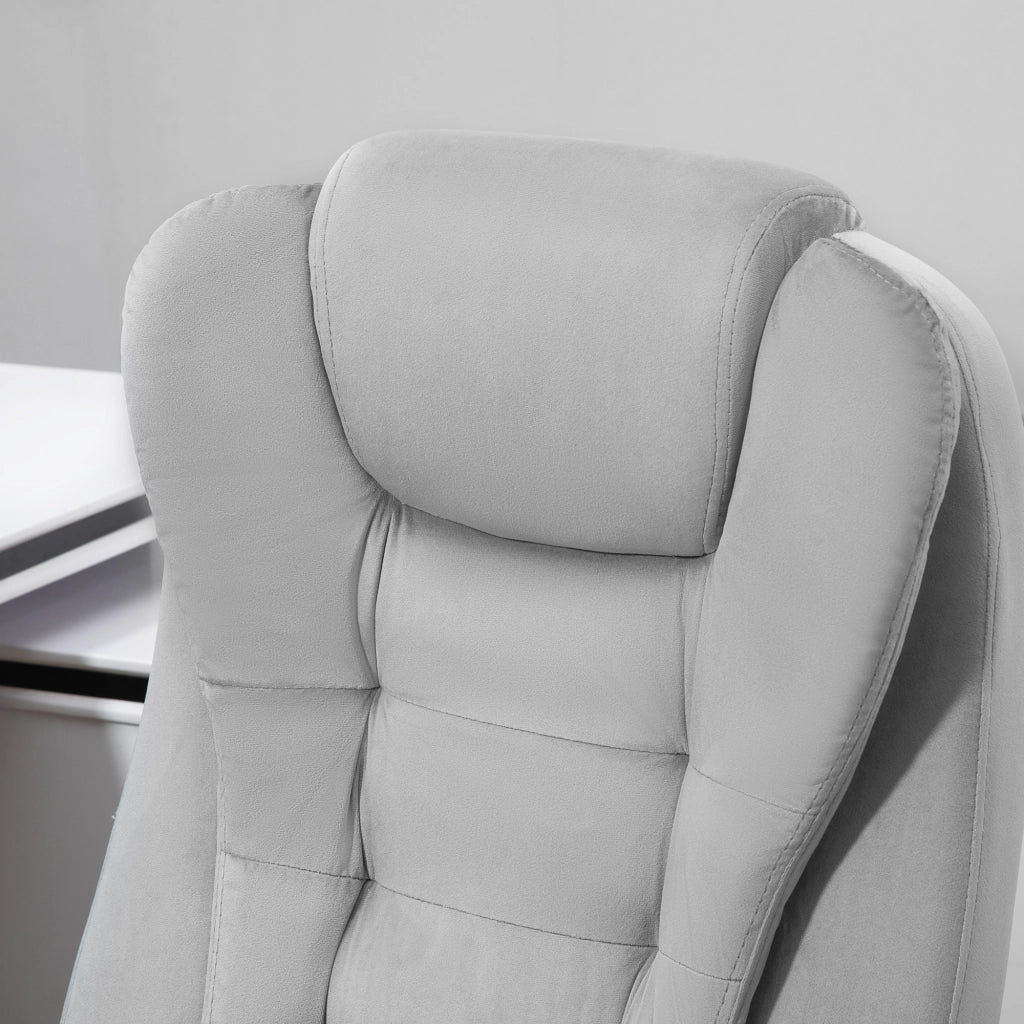 Poltrona da ufficio massaggiante con riscaldamento e funzione relax ¨C Minimal ¨C Grigio