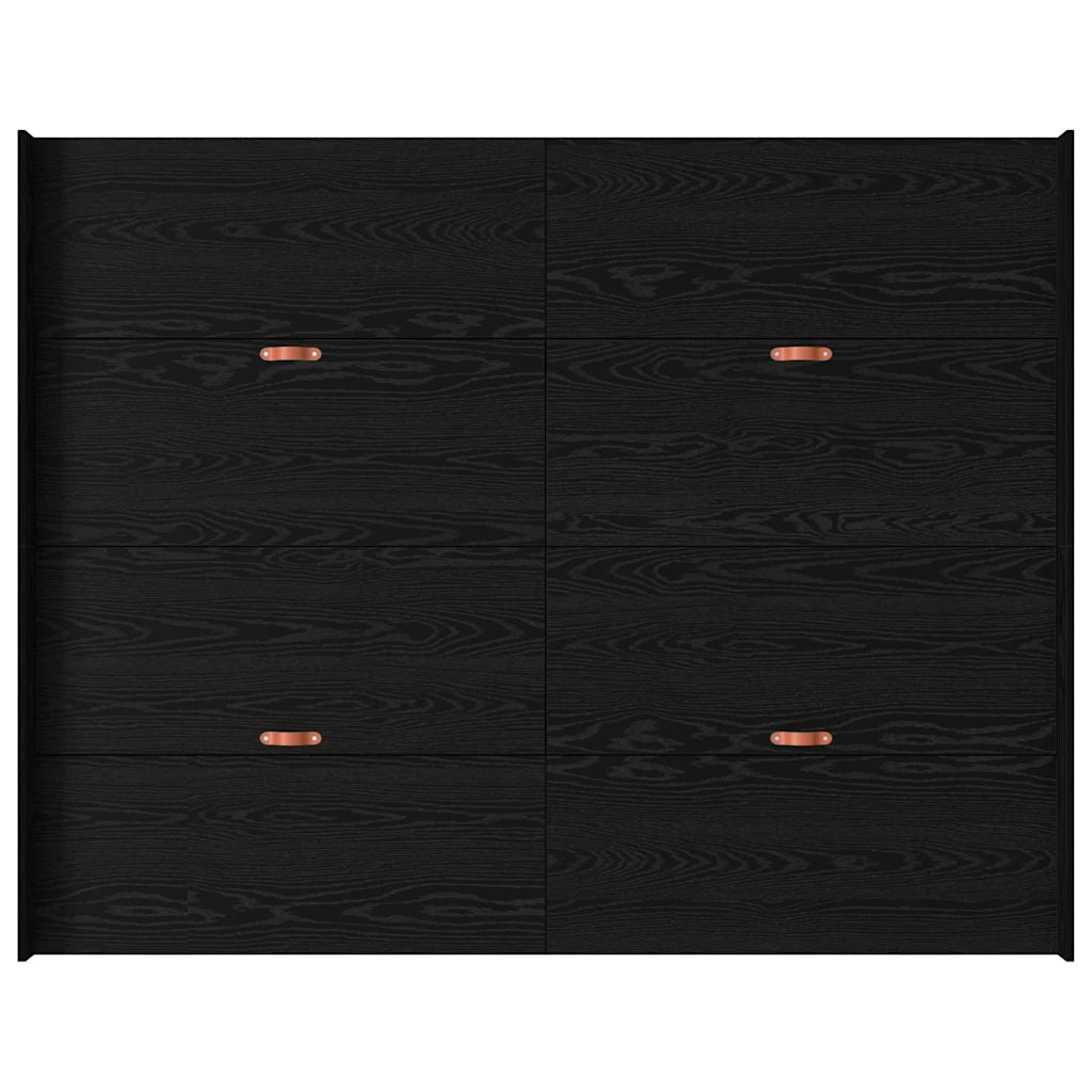 Struttura letto con contenitore Rovere Nero 140 x 200 cm 3335294