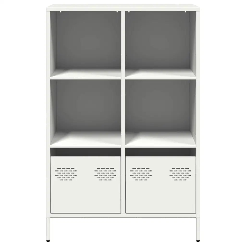 Credenza-Buffet-Armadio da cucina Bianca 68x39x103,5 cm in Acciaio 194743
