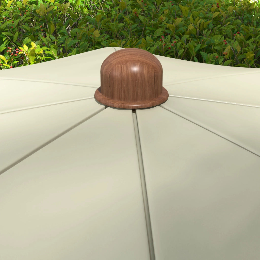 Ombrellone da Giardino con Frange ¨C Minimal ¨C Verde ?190x210 cm