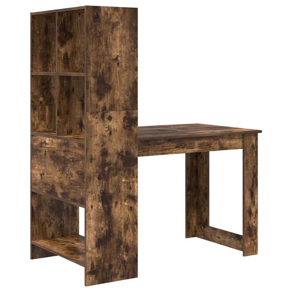 Scrivania | Tavolo da Ufficio Rovere fum¨¦ 122 x 67 x 145 cm Legno multistrato