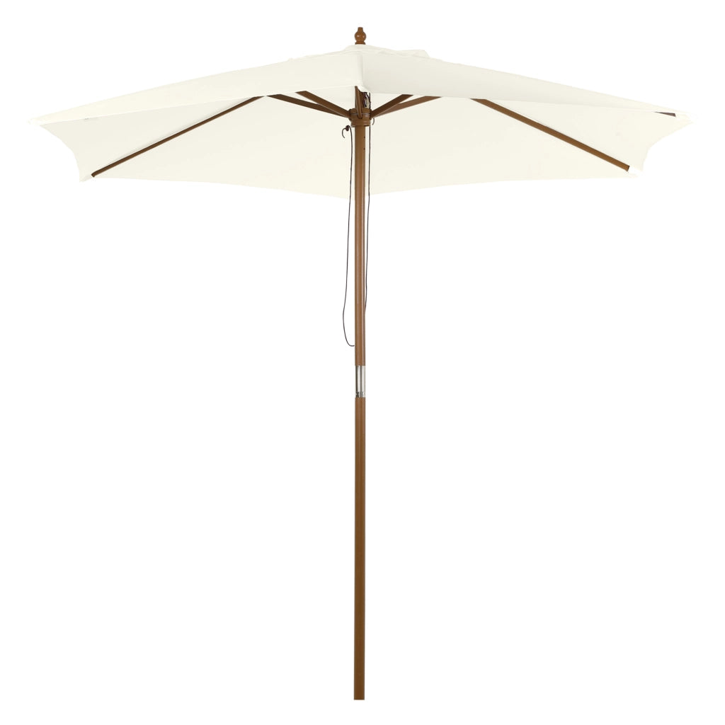 Ombrellone da Giardino ¨C Minimal ¨C Bamb¨´, ? 250 cm, Bianco