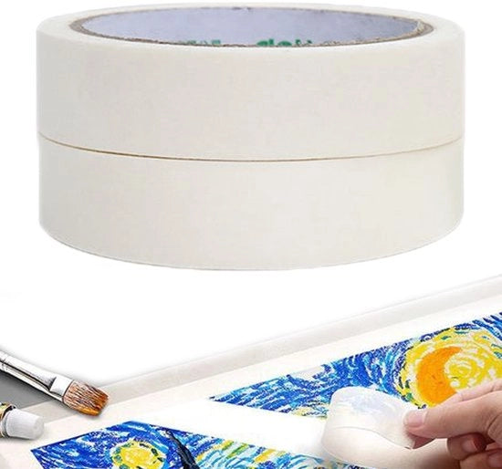 Nastro adesivo decorativo 2 cm x 20 m - Schilderstape - Kunststudenten - Flexibile - Senza residui di colla - Nastro da mascherare