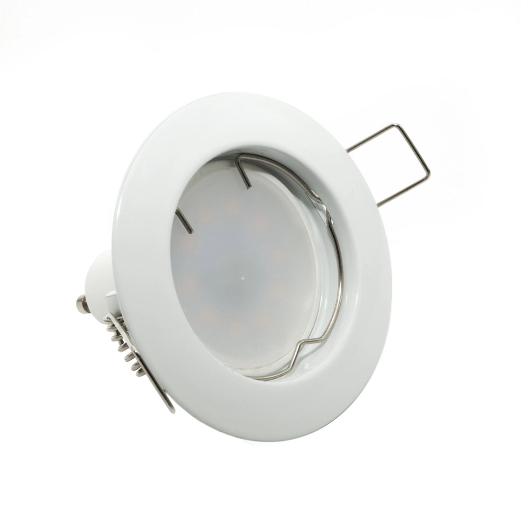 Faretto lampada LED 8W luce diffusa 150 gradi incasso tondo GU10 foro 6cm 220V COLORE BIANCO LUCE 3000K