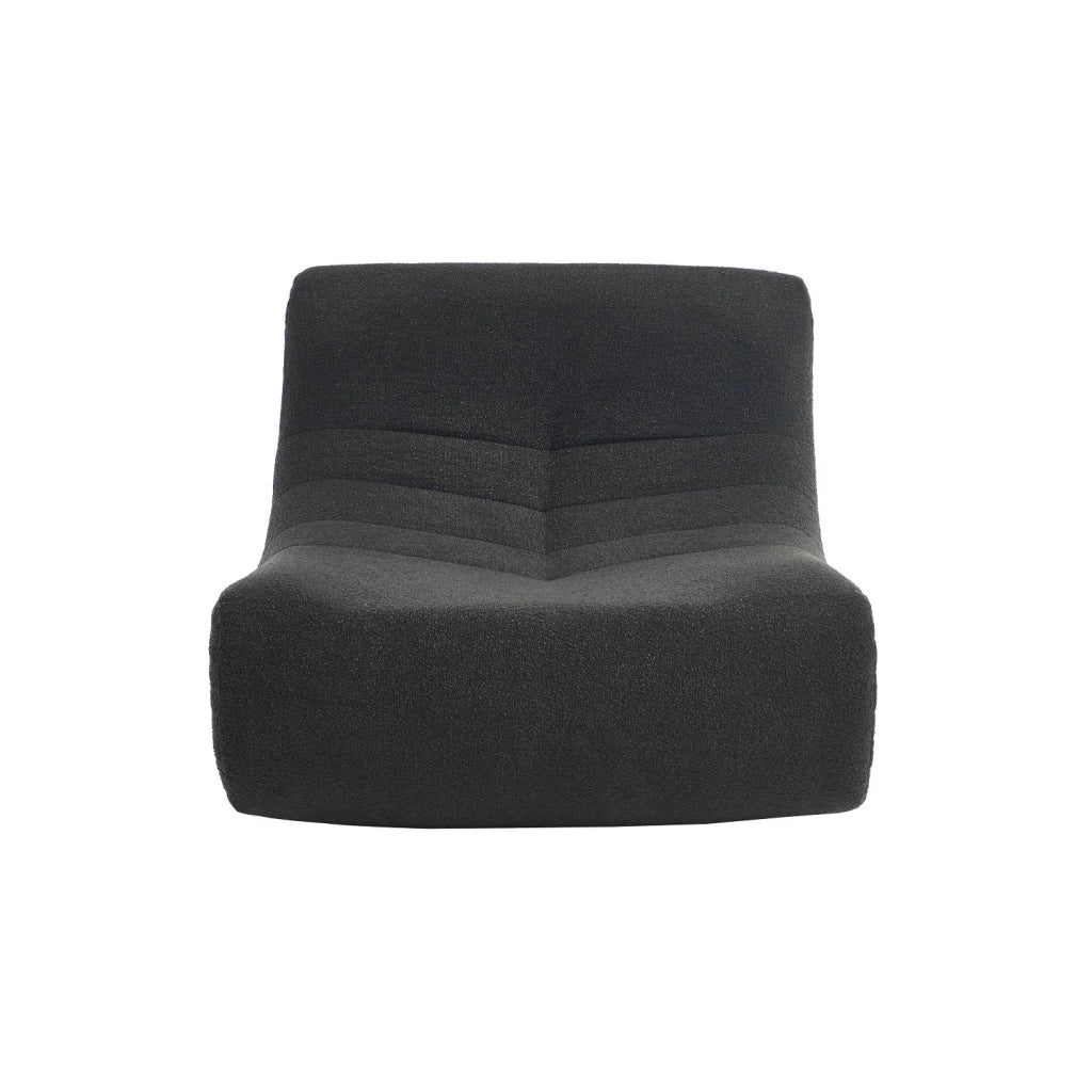 Divano modulare boucle, 2 posti, nero