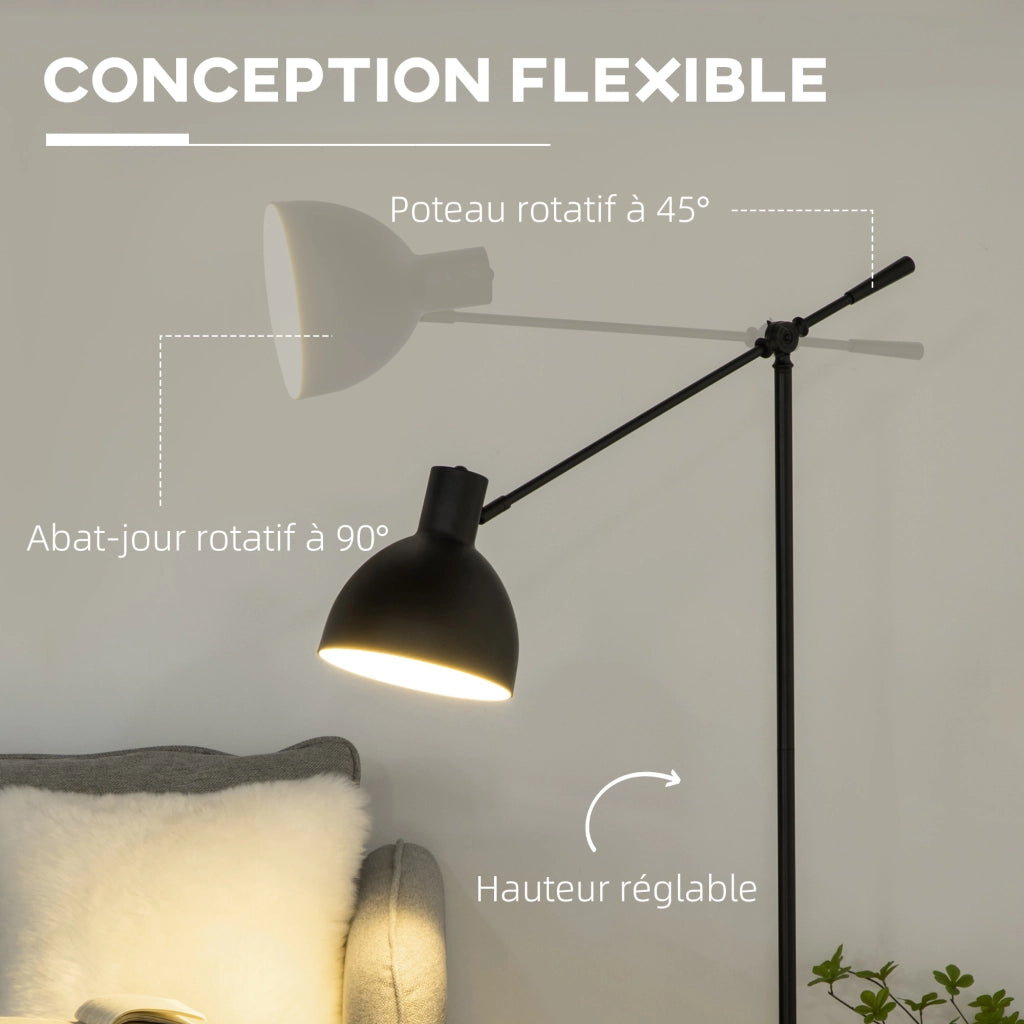 Lampada da terra regolabile ¨C Minimal ¨C nero