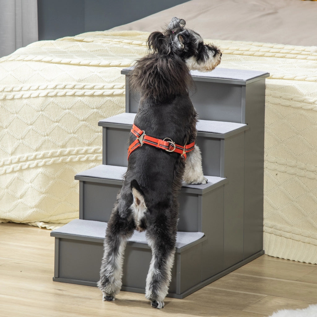 Scala per animali domestici ¨C zephmum ¨C Grigio 40x59x54 cm