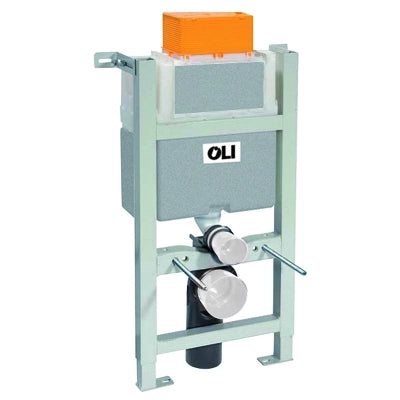 CASSETTA INCASSO CON STAFFA EXPERT PLUS PNEU SANITARBLOCK PER SOSPESO- 6/3 Lt - Regolabili 4/2 o 7/3- OLIVE- pezzi 1