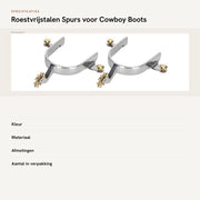 Stivali da cowboy - Spillo Robusto - Acciaio Inossidabile - Duraturo - Maniglia di Ottone - Design Semplice - Adatto per Stivali da Cowboy - Spille da Cowboy