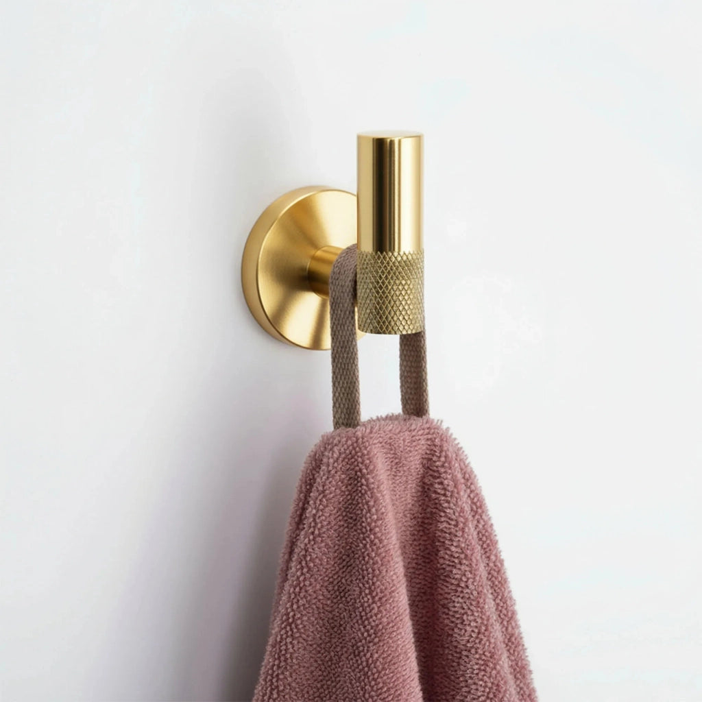 Set Accessori Da Bagno Grid Gold 4 Pezzi