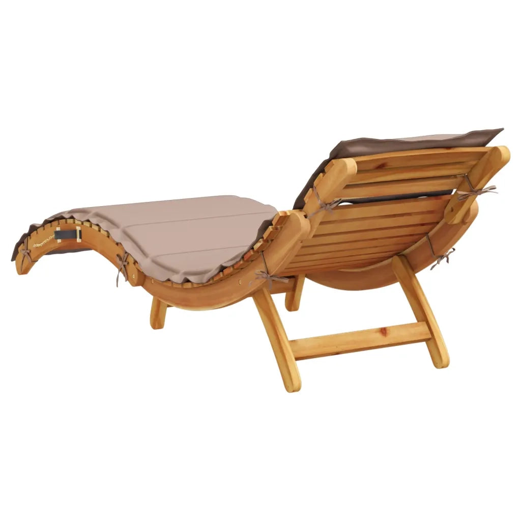 Lettini Prendisole con Cuscini 2 pz Legno Massello di Acacia 3214836