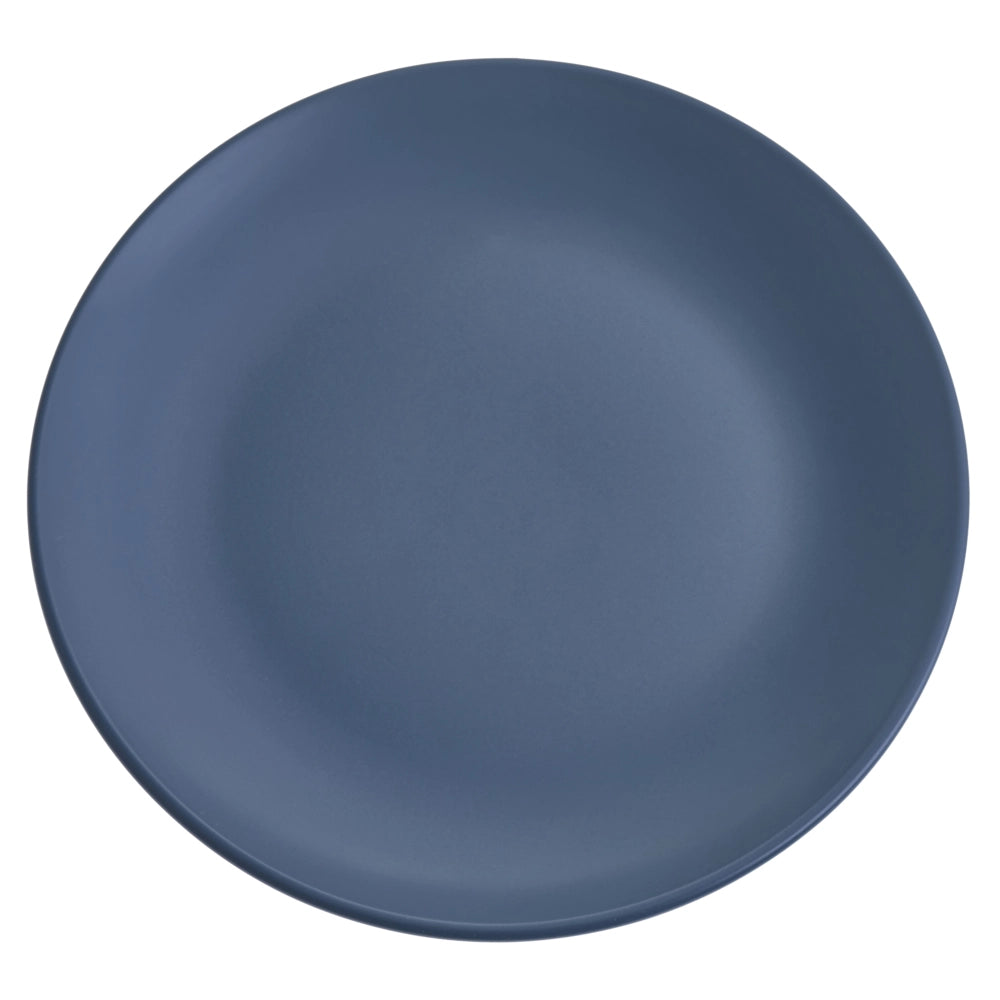 Set di 18 piatti in gres blu con finitura smaltata a mano per 6 persone cucina e sala da pranzo