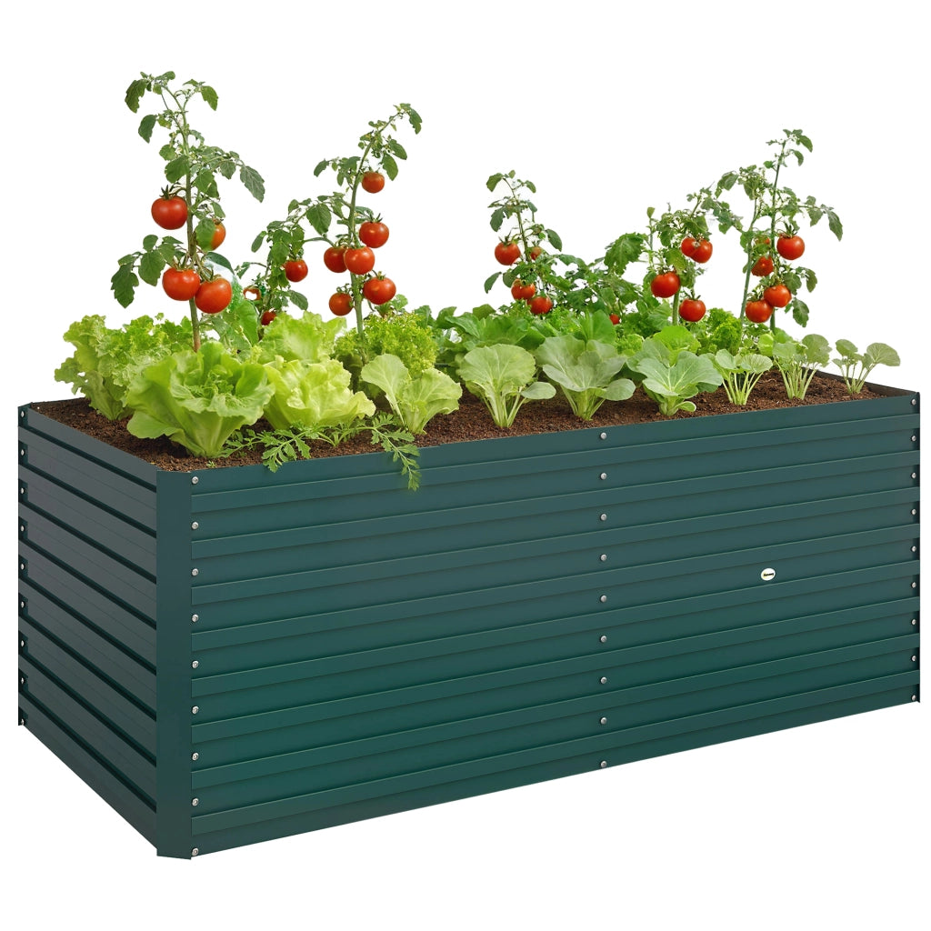 Fioriera Rialzata Rettangolare per Esterno ¨C Minimal ¨C Verde 160x80x60 cm