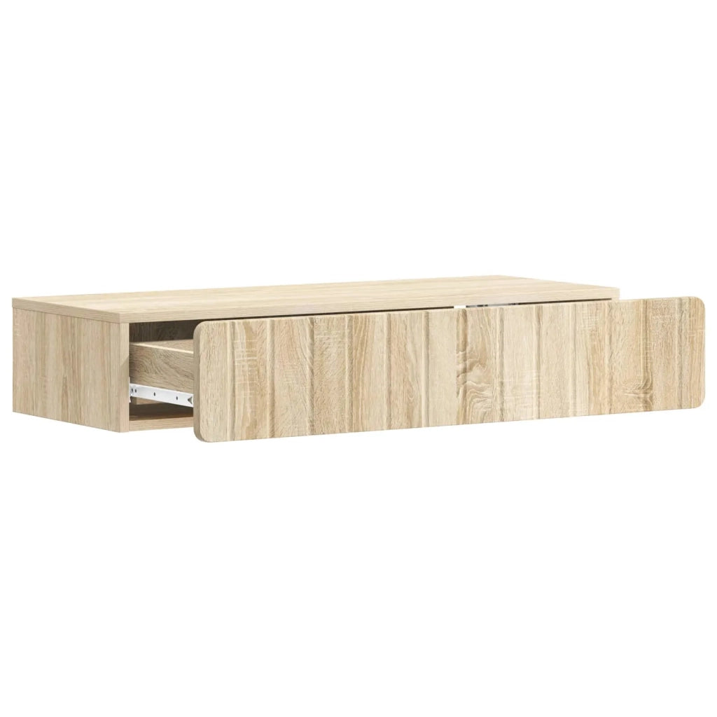 Tavolino da Parete Laterale | Tavolo laterale | Tavolino Rovere Sonoma 87,5 x 34,5 x 17 cm