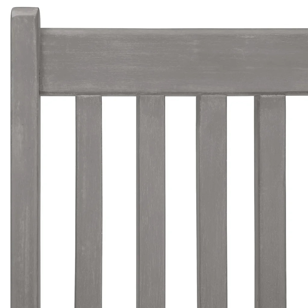 Sedie Reclinabili da Giardino 8 pz Grigie in Massello di Acacia 3075140