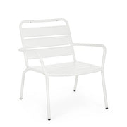 Set 2 Poltrone Acciaio Bianco Moderno da Esterno - MARLYN
