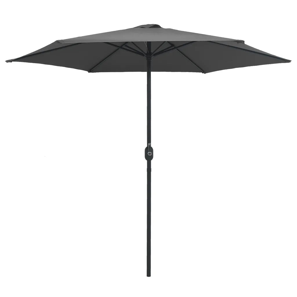 Ombrellone da Esterni-Ombrello da giardino con Palo in Alluminio 270x246cm Antracite