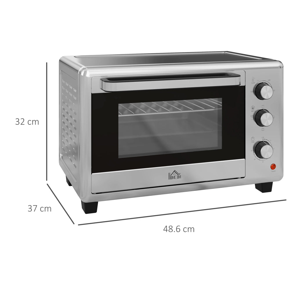 Forno Elettrico 30L ¨C zephmum ¨C Argento 1600W Timer 3 Funzioni