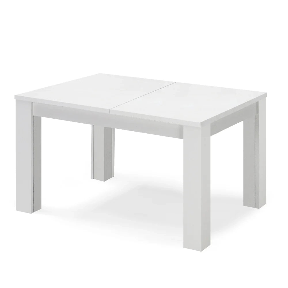 Tavolo allungabile da pranzo 130x90 fino a 250 cm Bianco Frassino modello BRIO MADE IN ITALY design moderno ideale per cucina, soggiorno e sala da pranzo