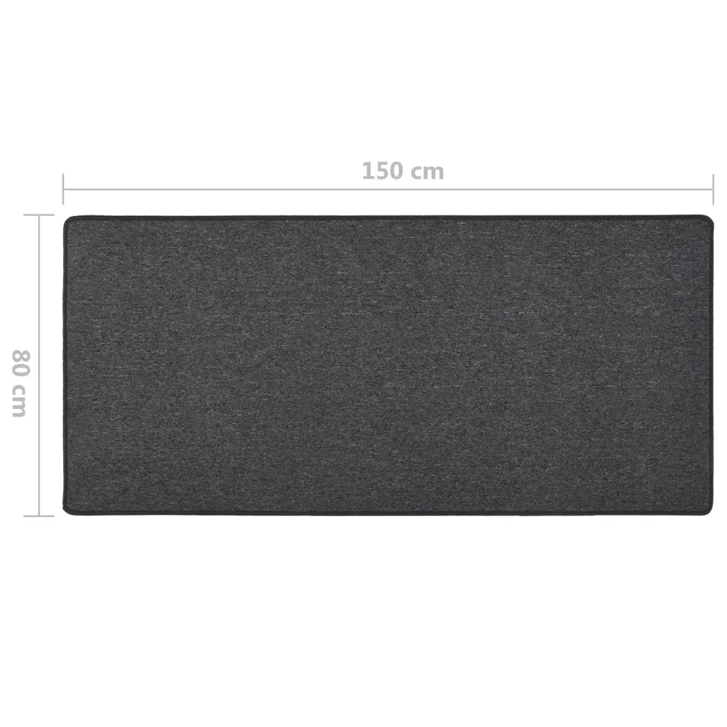 Tappeto del soggiorno | Tappeto Corsia Antracite 80x150 cm