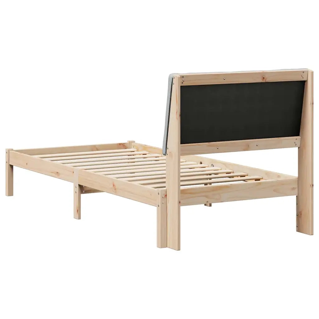 Letto singolo | Letto per adulti | Struttura del Letto Marrone e grigio chiaro 100 x 200 cm