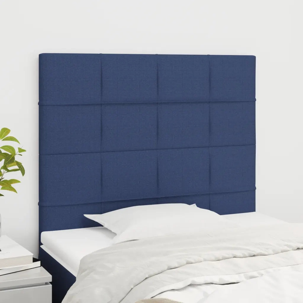 Testiera | Testata Blu 80x5x118/128 cm Tessuto