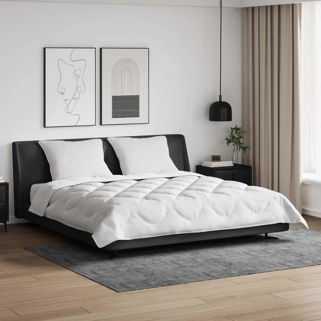 Piumone | Duvet con cuscino 3 pz Bianco Microfibra