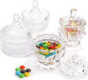 Set di 4 scatole da dolci con coperchio - Scatole da dolci decorative per biscotti, dolci e altro