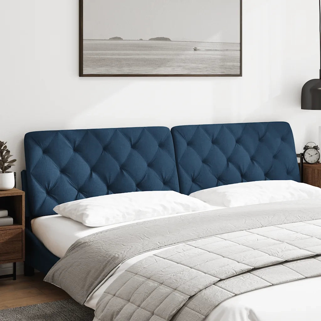 Cuscino Testiera Blu 200 cm in Tessuto CFW6703553