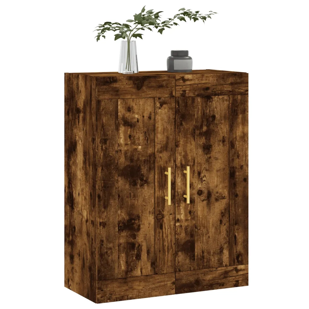 Mobile a Parete Rovere Fumo 69,5x34x90 cm in Legno Multistrato 830369