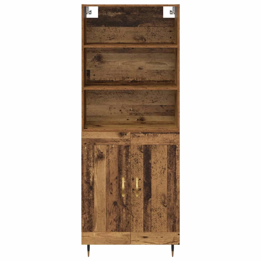 Credenza | Madia | Buffet da pranzo | Armadio da pranzo Legno vecchio 69,5 x 34 x 180 cm Legno multistrato