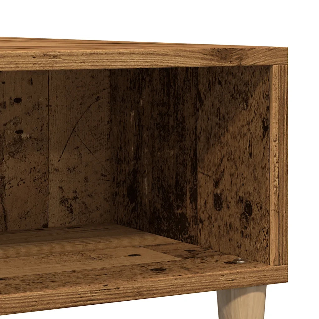 Tavolino da Salotto-Tavolino da soggiorno-Tavolo Legno Antico 60x60x30 cm Legno Multistrato