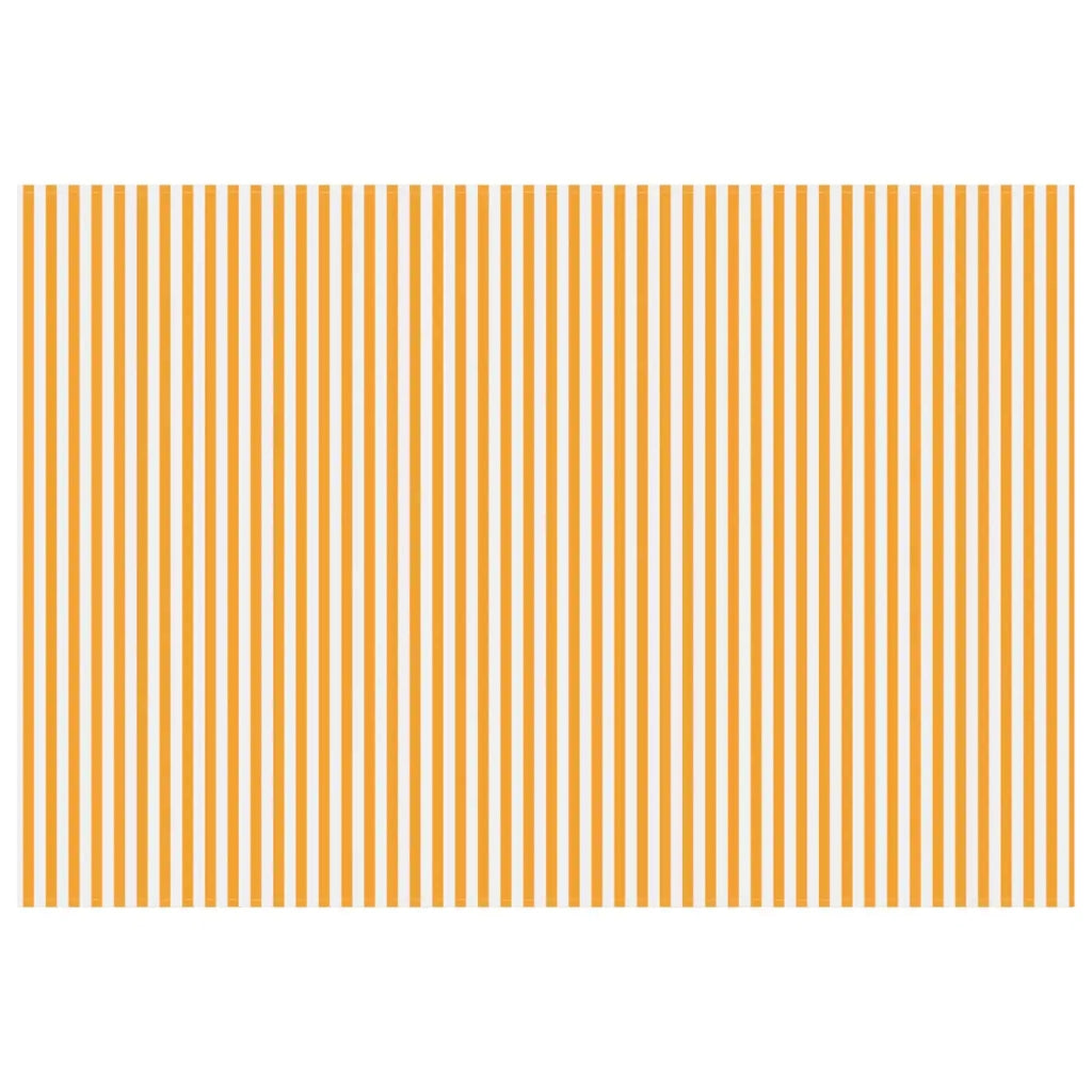 Telo di ricambio per tenda da sole Giallo e Bianco 600 × 300 cm 3444217