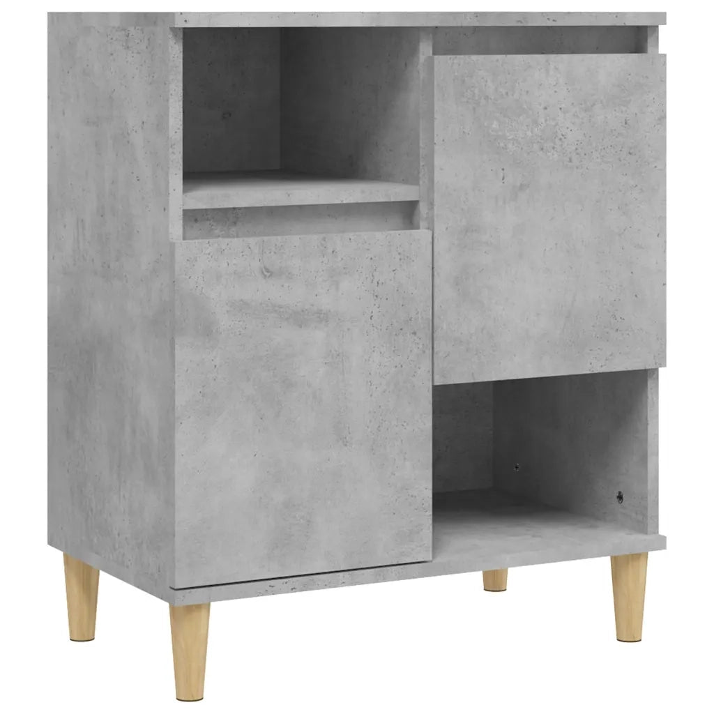 Credenza-Buffet-Armadio da cucina Grigio Cemento 60x35x70 cm in Legno Multistrato 655346